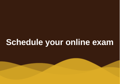 Schedule your online exam